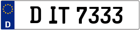 Truck License Plate